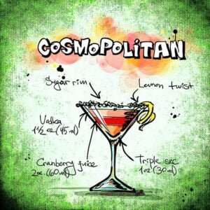 cosmopolitan, cocktail