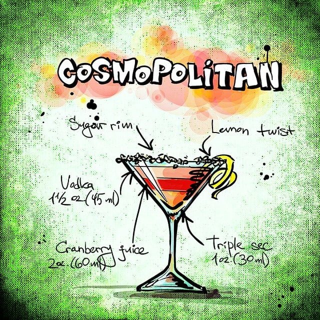 cosmopolitan, cocktail